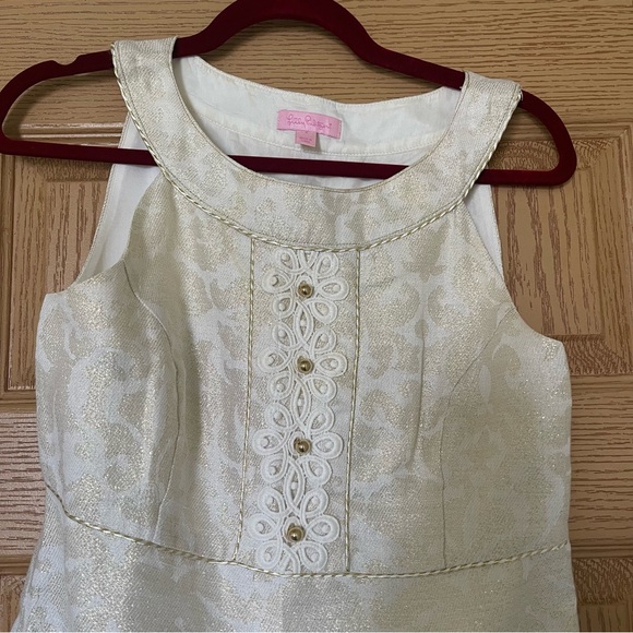 Lilly Pulitzer Cream & Gold Dress - Picture 4 of 6